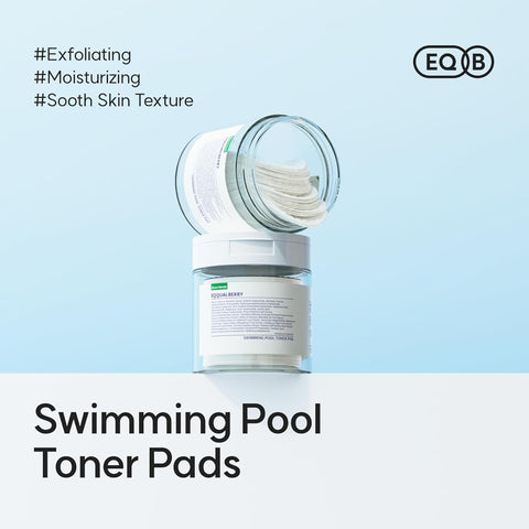 Eqqualberry Swimming Pool Toner Pads with Hyaluronic Acid & Plant Extracts - 70 Sheets - Image 2
