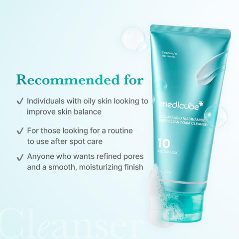 Medicube Facial Cleanser with Azelaic Acid & Niacinamide - Deep Clean Foam, 120g - Image 5