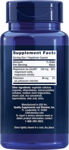 Life Extension Potassium with Extend-Release Mag, 60 veg caps