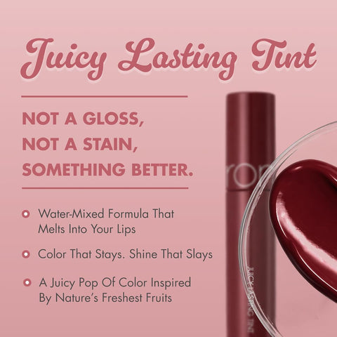 Rom&Nd Juicy Lasting Tint - Deep Sangria, 5.5g - Image 2