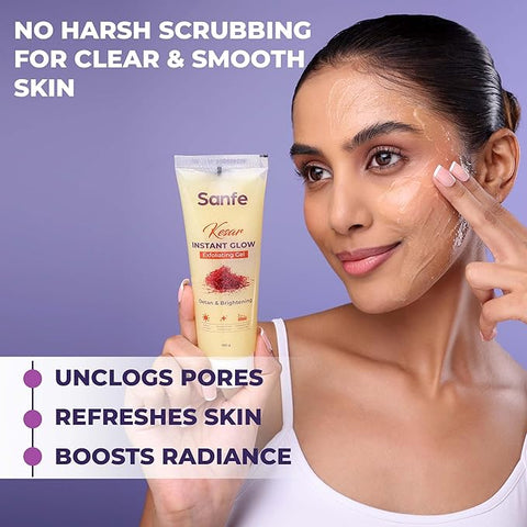 Sanfe Kesar Instant Glow Exfoliating Gel 100g