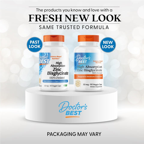 DR BEST ABSORPTION ZINC BISGLYCINATE 50MG 90VCAPS