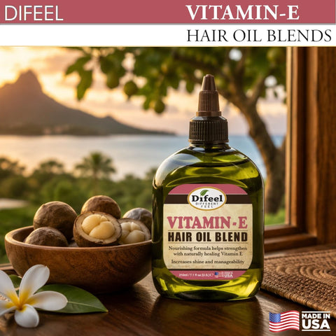 Difeel Premium Natural Hair Oil - Vitamin E, 75ml - Image 3