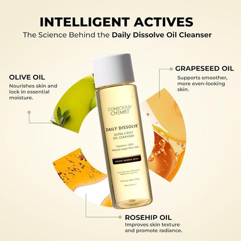 Conscious Chemist Makeup Remover Oil Cleanser with Olives - 130ml - Image 2