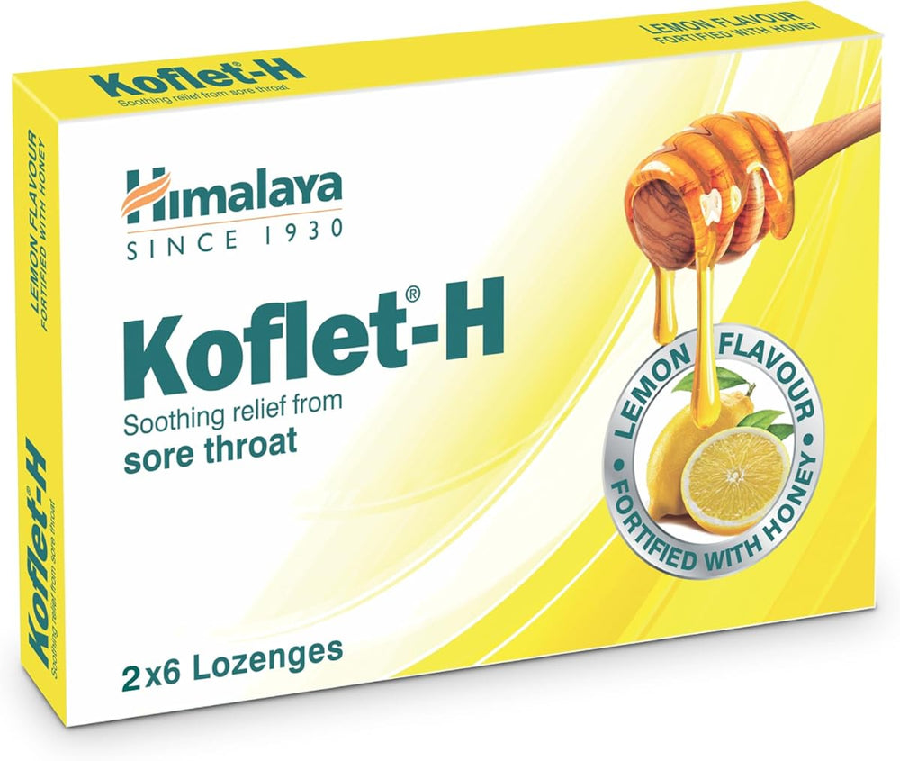 Himalaya Koflet H Herbal Lozenges with Ginger - 12 Count