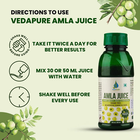 Vedapure Herbal Amla Juice - Natural Immune Booster, 500 ml - Image 7