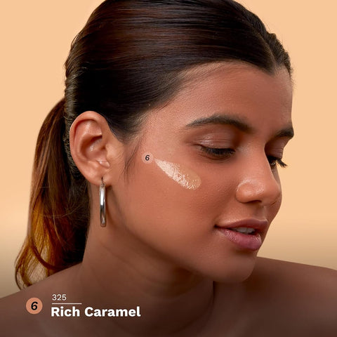 Pilgrim Serum Liquid Foundation - Rich Caramel, Matte & Poreless, 30ml - Image 6
