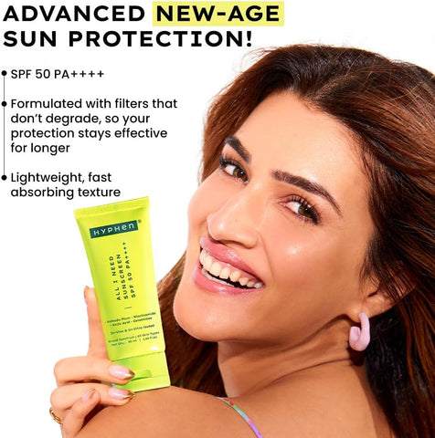 Hyphen All I Need Lightweight SPF 50 PA++++ Sunscreen - 50ml - Image 2