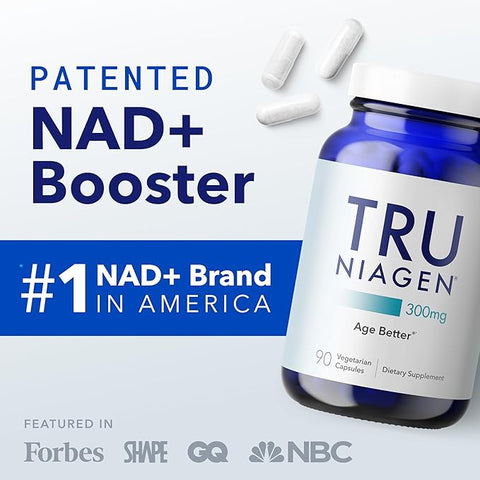 TRU NIAGEN 90capsules/300mg - Advanced NAD+ Booster | Nicotinamide Riboside NR | Increases Energy & Promotes Anti Aging