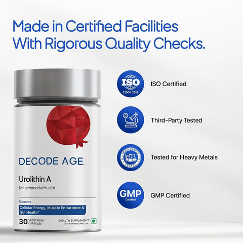 Decodeage Urolithin A Capsules - Longevity Supplement, 500mg, 30 Count - Image 6