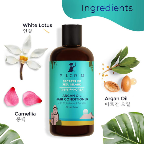 Pilgrim Anti-Frizz Hair Care Set - Sulphate Free Shampoo & Argan Oil Conditioner, 200ml Each - Image 4