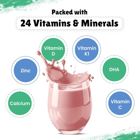 Little Joys NutriMix Strawberry Nutrition Powder - 2-6 Years, 350g - Image 6