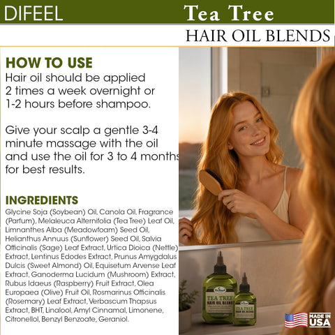 Difeel Premium Natural Tea Tree Hair Oil - 75ml - Image 8