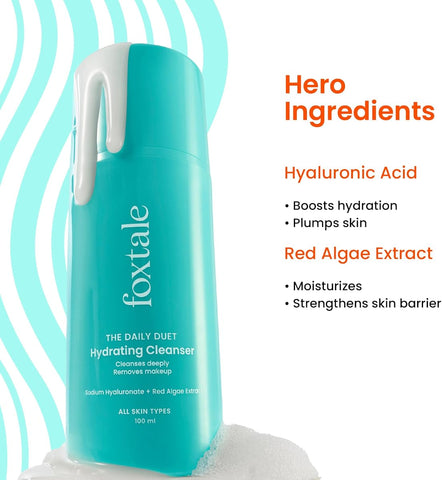Foxtale Hydrating Face Cleanser with Hyaluronic Acid - 100ml - Image 3