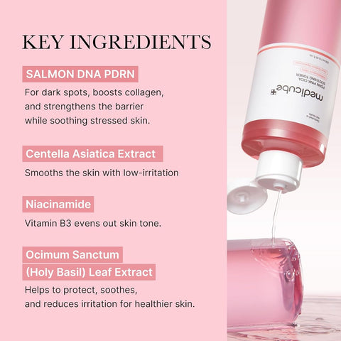 Medicube Salmon DNA PDRN Pink Cica Soothing Toner - 250ml - Image 2