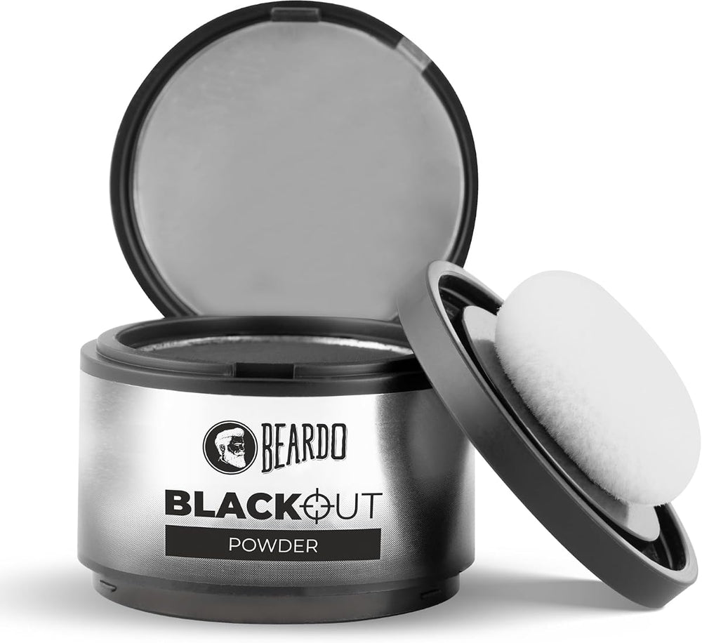 Beardo Blackout Hair Powder - Instantly Covers Roots, Beards & Bald Spots - 4g
