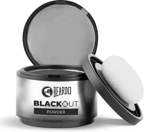 Beardo Blackout Hair Powder - Instantly Covers Roots, Beards & Bald Spots - 4g
