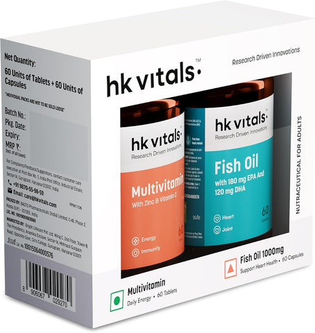 HK Vitals Fish Oil & Multivitamin Tablets Combo - 60 Each - Image 2