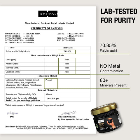 Kapiva Himalayan Shilajit Resin - Pure Ayurvedic Supplement - 20g - Image 3