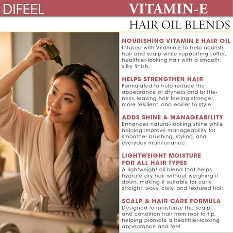Difeel Premium Natural Hair Oil - Vitamin E, 75ml - Image 6