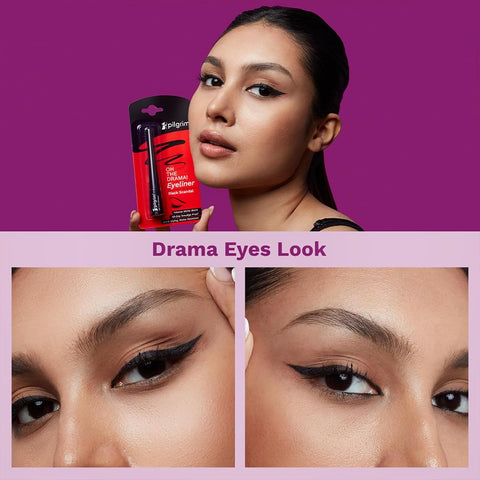 Pilgrim Black Scandal Eyeliner Intense Matte Finish with Argan Oil - 3.5ml - Image 7