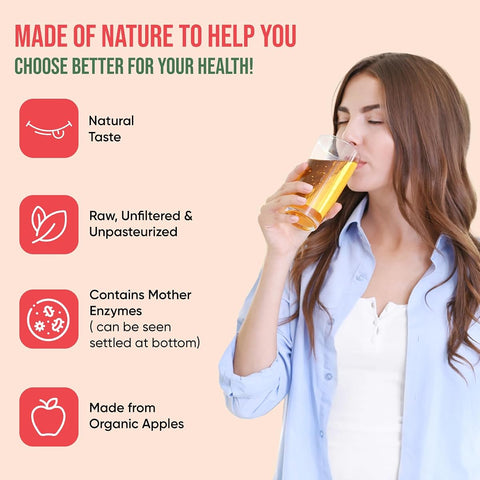 Herbal Max Unfiltered Apple Cider Vinegar - Raw, With The Mother - 450mL - Image 4