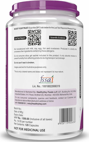 HealthyHey Natural Vitamin K2 + D3 - Non-GMO, 120 Veg Capsules - Image 8