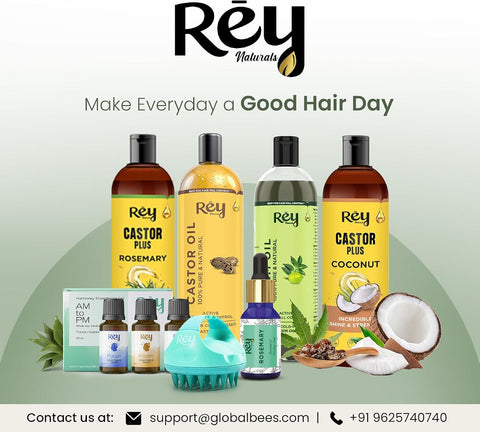 ReyNaturals Cold-Pressed Castor Oil - Hair Treatment & Moisturizer - 200ml - Image 8