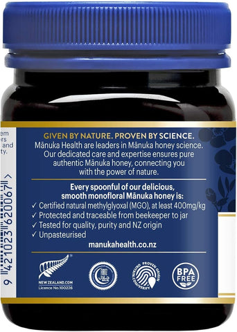 Manuka Health MGO 400+ UMF 13+ Manuka Honey - 250g - Image 4