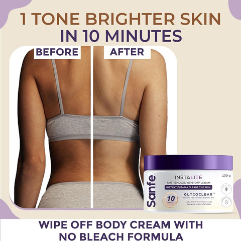 Sanfe Instalite Detan Cream with Glycoclear Technology - 100g - Image 2