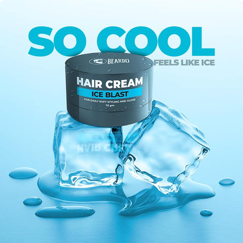 Beardo Ice Blast Hair Cream - Ultra-Light Cooling Hair Treatment, 75g - Image 5