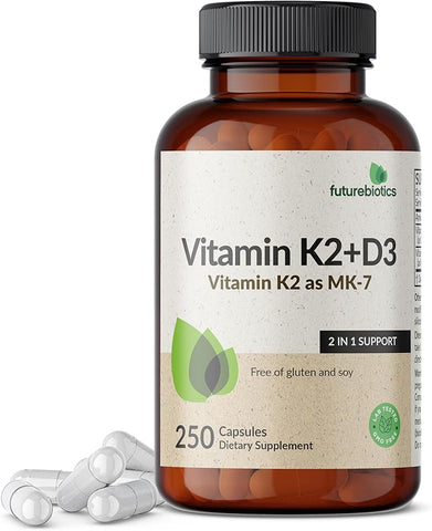Futurebiotics Vitamin K2 (Mk7) 90Mcg With Vitamin D3 5000 Iu Tablets 120