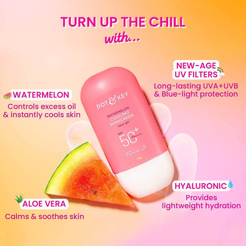 Dot & Key Watermelon Hyaluronic Cooling Sunscreen SPF 50 - 50g - Image 5