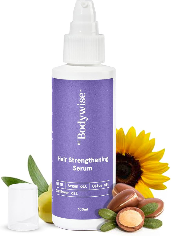Be Bodywise Hair Strengthening Serum with Argan, Sunflower & Olive Oil - 100ml