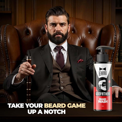 Beardo GodFather Beard Wash - Cleanser Gel for All Skin Types, 100ml - Image 2
