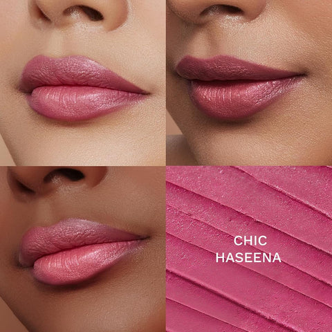 Pilgrim Glitter Lipstick - Chic Haseena, Vitamin E & Olive Oil, 4.2 g - Image 7