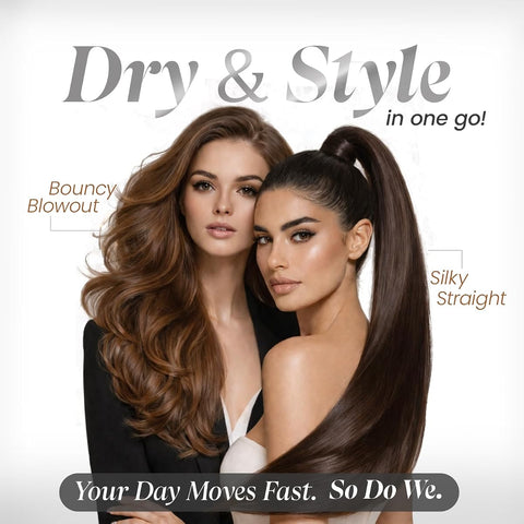 UrbanYog MakeMeeBold Hot Air Brush - Dual Function Blow Dryer & Straightener - Image 4