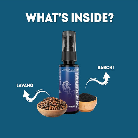 Aadar Straight Up Oil - Ayurvedic Herbal Blend with Lavang & Babchi - 30 ml Pack of 2 - Image 2