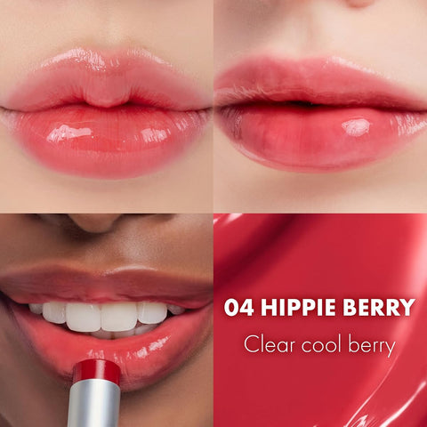 Rom&Nd Glasting Melting Balm 04 Hippie Berry - Vegan Colour Balm with Glossy Finish - Image 4