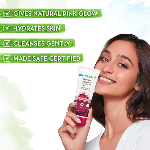 Mamaearth Beetroot Gentle Face Wash with Hyaluronic Acid - 100ml - Image 5
