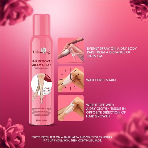 Urban Gabru Hair Removal Cream Spray with Natural Extracts - 200ml - Image 4