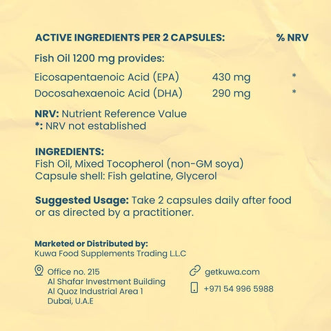 Valeo Super Omega+ Fish Oil 1200mg with EPA & DHA - 60 Softgels - Image 5