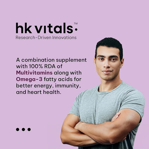 HK Vitals Multivitamin with Omega-3 Softgel Capsules - 60 Count - Image 2