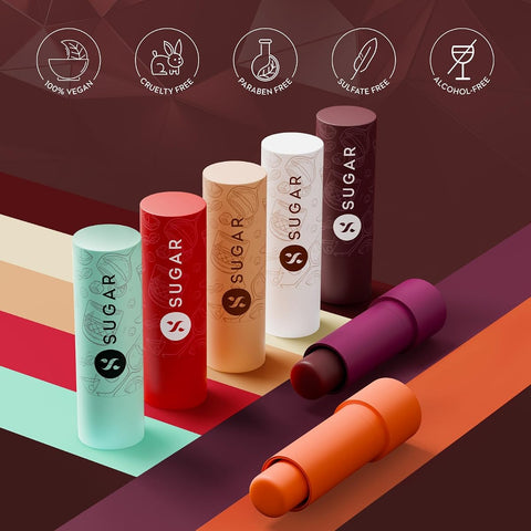 SUGAR Cosmetics Tipsy Lips Moisturising Balm - Vitamin E, Shea Butter & SPF - 4.5g - Irish Coffee - Image 6