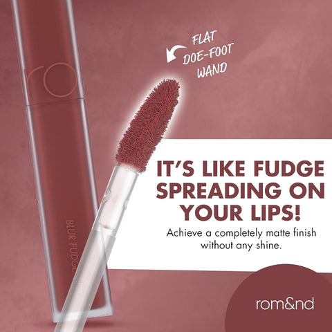 Rom&Nd Blur Fudge Tint in Musky - Velvety Matte Lip Tint 3g - Image 6