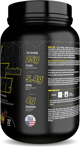 Muscle Bolt 100% Whey Protein Isolate Chocolate 2lb