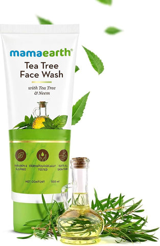 Mamaearth Tea Tree Face Wash - Acne Control, Sulfate-Free, 100ml - Image 2