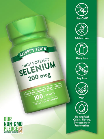 Nature's Truth Selenium 200mcg - 100 Tablets