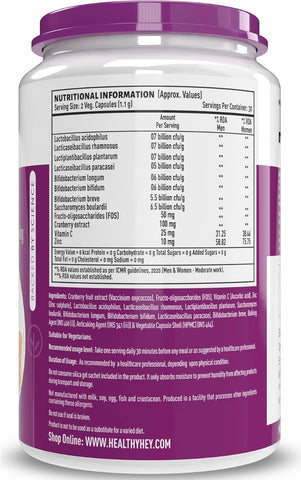 HealthyHey Nutrition Probiotics - 50 Billion CFU, Multi-Strain, 60 Veg Capsules - Image 7