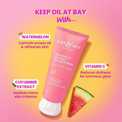 Dot & Key Watermelon Superglow Facial Gel Cleanser - 100ml - Image 3